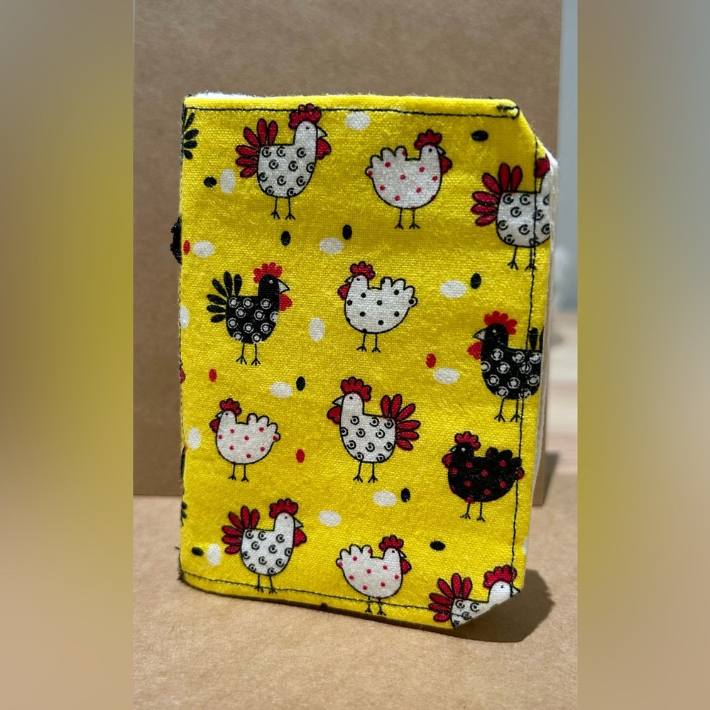 Handmade- Cotton Fabric Covered-Cotton Rag Handmade Paper Mini Notebook.